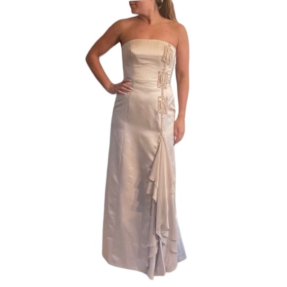 Jovani Strapless Dress Nude - Picture 5 of 5